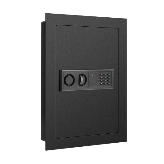Digital Flat Recessed Wall Safe Security Lock Gun Cash Box-White LuxuryLifeWay Online Store