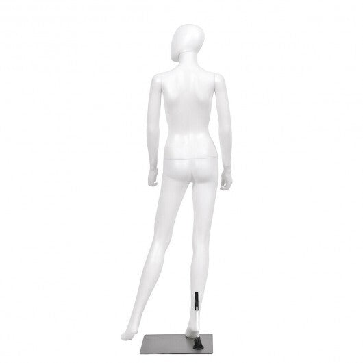 5.8 ft Full Body Female Mannequin Egghead Manikin with Metal Stand
