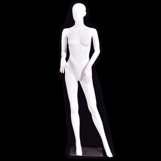 5.8 ft Plastic Female Mannequin Adjustable Detachable Manikin with Metal Stand LuxuryLifeWay Online Store
