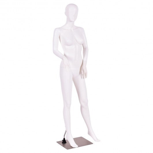 5.8 ft Plastic Female Mannequin Adjustable Detachable Manikin with Metal Stand LuxuryLifeWay Online Store