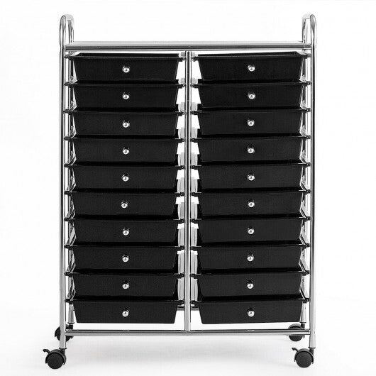 20 Drawers Storage Rolling Cart Studio Organizer-Multicolor LuxuryLifeWay Online Store