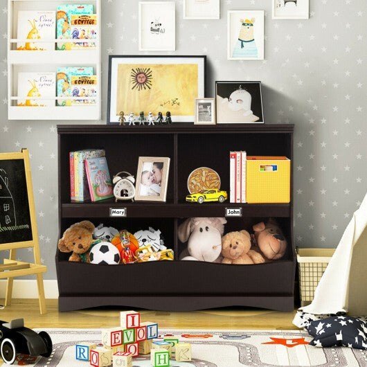 Kids Storage Unit Baby Toy Organizer Children Bookshelf Bookcase-White LuxuryLifeWay Online Store