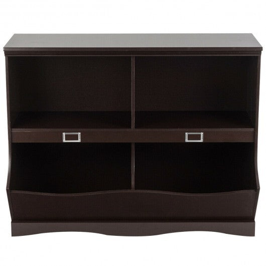 Kids Storage Unit Baby Toy Organizer Children Bookshelf Bookcase-White LuxuryLifeWay Online Store