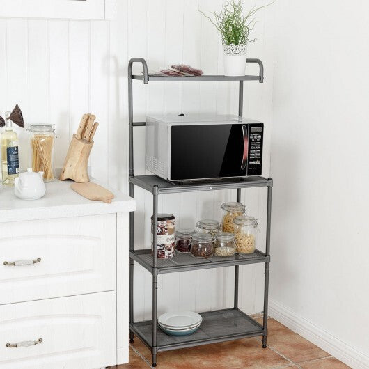 4-Tier Baker's Rack Stand Shelves Kitchen Storage Rack Organizer LuxuryLifeWay Online Store