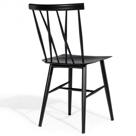 Set of 2 Modern Dining Chairs with Backrest LuxuryLifeWay Online Store