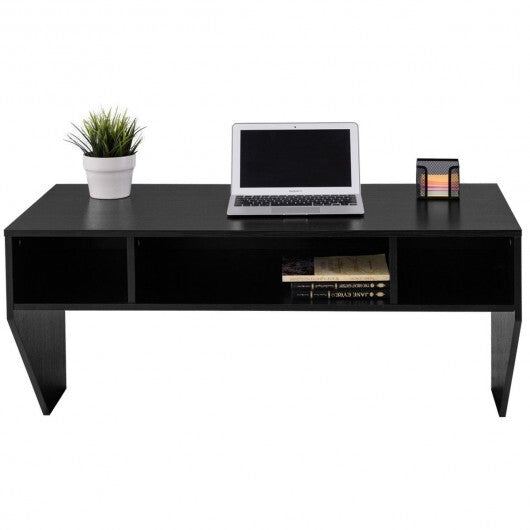 Wall Mounted Floating Computer Table Desk Storage Shelf-White LuxuryLifeWay Online Store