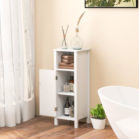 Bathroom Storage Organizer with 2-Tier Cabinet-Gray LuxuryLifeWay Online Store