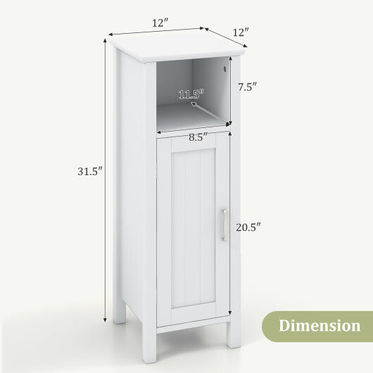 Bathroom Storage Organizer with 2-Tier Cabinet-Gray LuxuryLifeWay Online Store