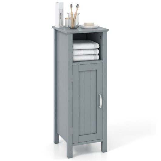 Bathroom Storage Organizer with 2-Tier Cabinet-Gray LuxuryLifeWay Online Store