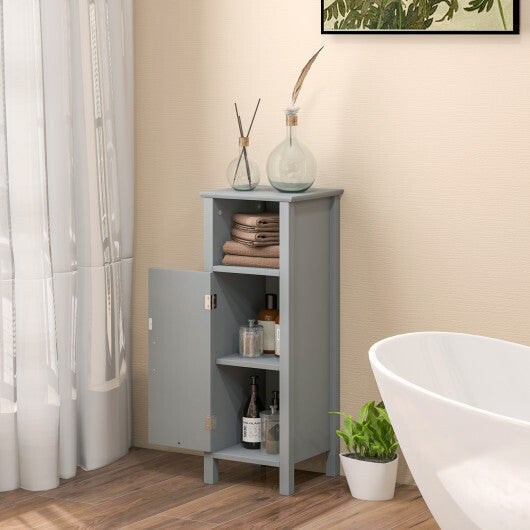 Bathroom Storage Organizer with 2-Tier Cabinet-Gray LuxuryLifeWay Online Store
