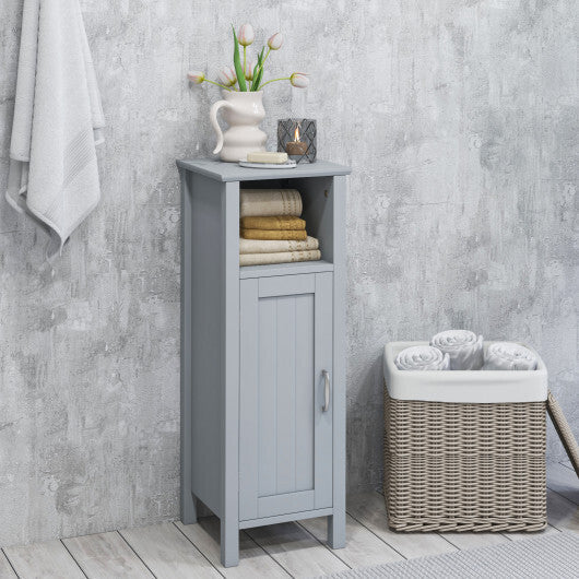Bathroom Storage Organizer with 2-Tier Cabinet-Gray LuxuryLifeWay Online Store