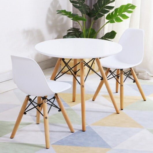 Kid's Modern Dining Table Set with 2 Armless Chairs LuxuryLifeWay Online Store
