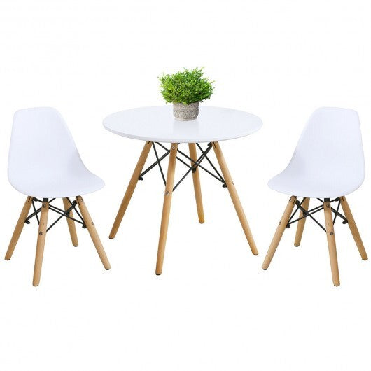 Kid's Modern Dining Table Set with 2 Armless Chairs LuxuryLifeWay Online Store