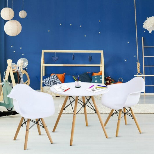 3 Pieces Kid's Modern Round Table Chair Set LuxuryLifeWay Online Store