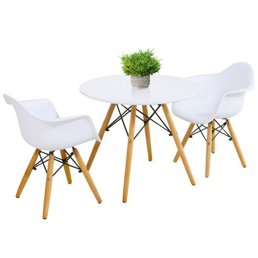 3 Pieces Kid's Modern Round Table Chair Set LuxuryLifeWay Online Store