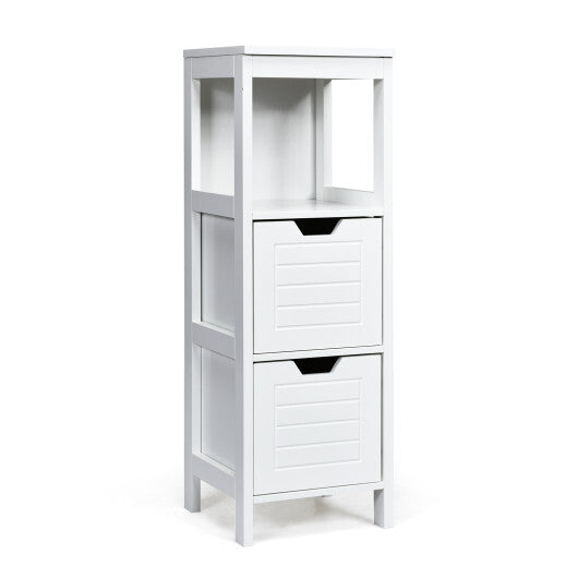 Bathroom Wooden Floor Cabinet Multifunction Storage Rack Stand Organizer-Black LuxuryLifeWay Online Store