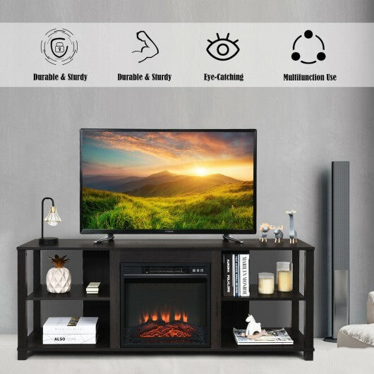 2-Tier TV Storage Cabinet Console with Adjustable Shelves LuxuryLifeWay Online Store