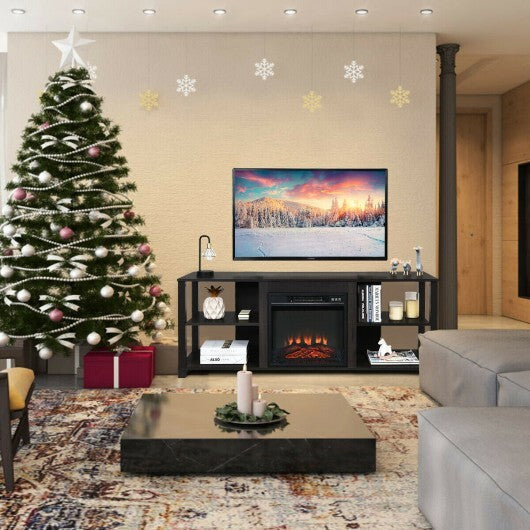 2-Tier TV Storage Cabinet Console with Adjustable Shelves LuxuryLifeWay Online Store