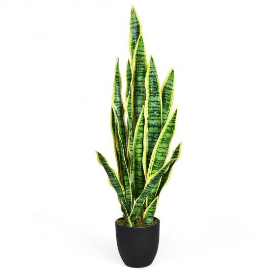 35.5 Inch Indoor-Outdoor Decoration Fake Artificial Snake Plant