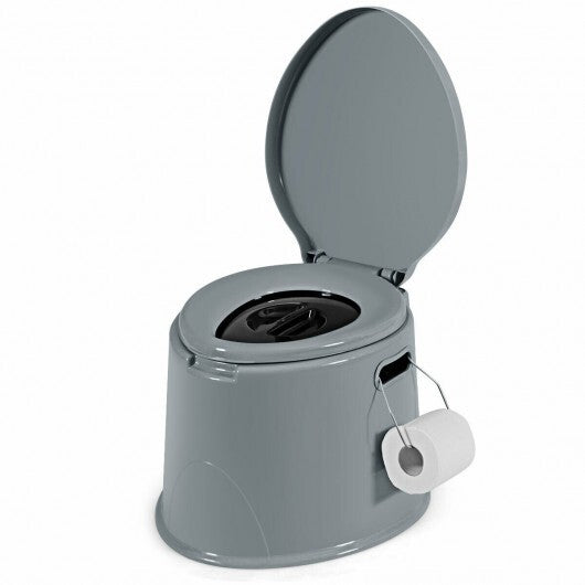 5L Portable Travel Toilet with Paper Holder for Outdoor LuxuryLifeWay Online Store
