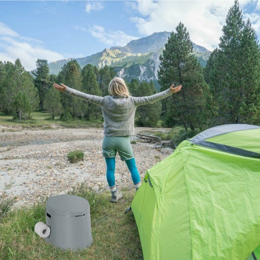 5L Portable Travel Toilet with Paper Holder for Outdoor LuxuryLifeWay Online Store