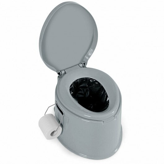 5L Portable Travel Toilet with Paper Holder for Outdoor LuxuryLifeWay Online Store