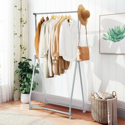 Extendable Foldable Heavy Duty Clothing Coat Rack Stand with Hanging Rod LuxuryLifeWay Online Store