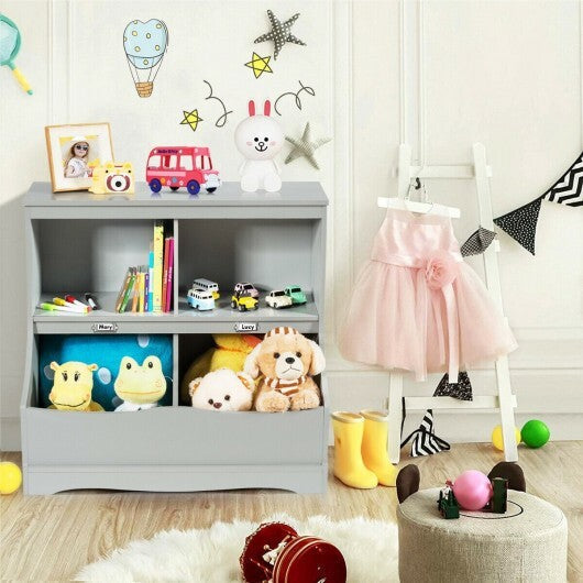 Kids Floor Cabinet Multi-Functional Bookcase -White LuxuryLifeWay Online Store