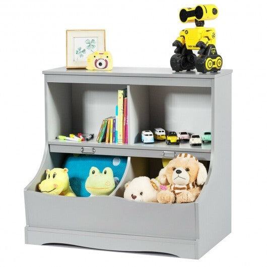 Kids Floor Cabinet Multi-Functional Bookcase -White LuxuryLifeWay Online Store