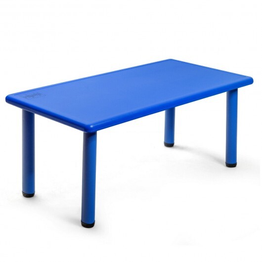 Kids Plastic Rectangular Learn and Play Table-Blue - Color: Blue LuxuryLifeWay Online Store