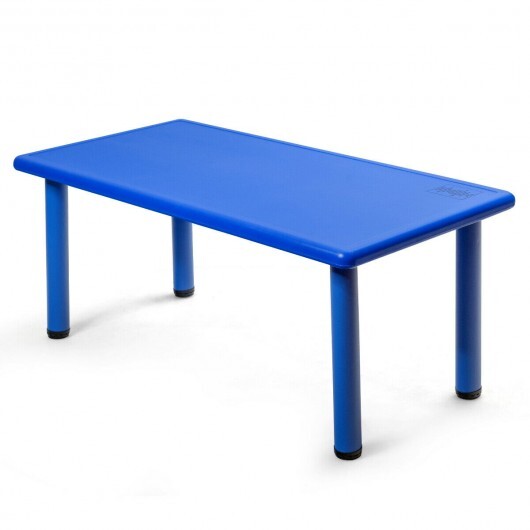 Kids Plastic Rectangular Learn and Play Table-Blue - Color: Blue LuxuryLifeWay Online Store