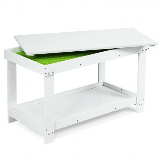 Solid Multifunctional Wood Kids Activity Play Table-White - Color: White LuxuryLifeWay Online Store