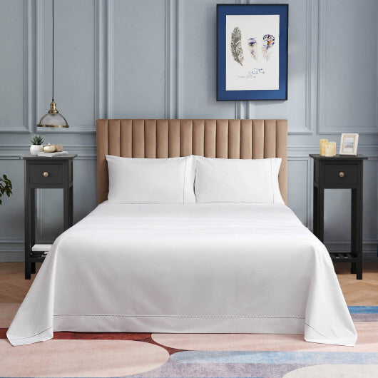2 Tier Slim Nightstand Bedside Table with Drawer Shelf-Brown LuxuryLifeWay Online Store