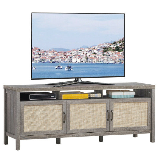 Universal TV Stand Entertainment Media Center for TV's up to 65 Inch-Gray LuxuryLifeWay Online Store