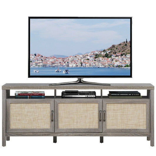 Universal TV Stand Entertainment Media Center for TV's up to 65 Inch-Gray LuxuryLifeWay Online Store