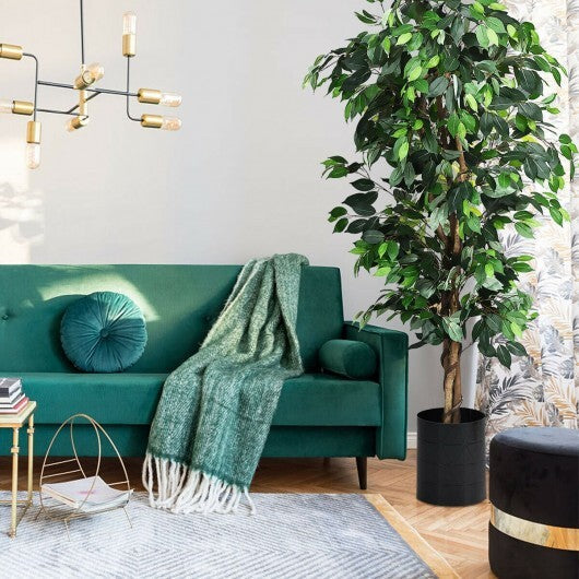 6 Feet Artificial Ficus Silk Tree - Color: Green LuxuryLifeWay Online Store