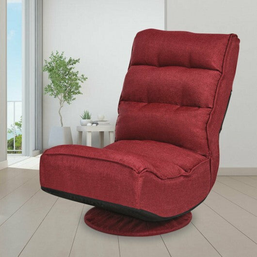 5-Position Folding Floor Gaming Chair-Navy LuxuryLifeWay Online Store
