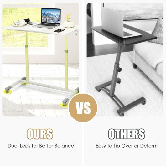 Height Adjustable Computer Desk Sit to Stand Rolling Table