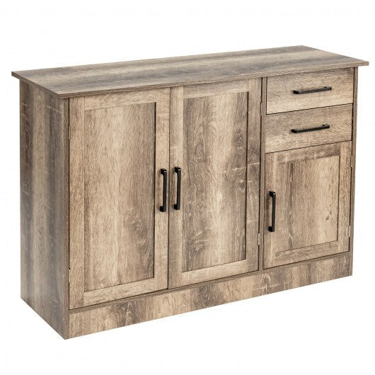 Buffet Storage Cabinet Kitchen Sideboard with 2 Drawers-Gray LuxuryLifeWay Online Store