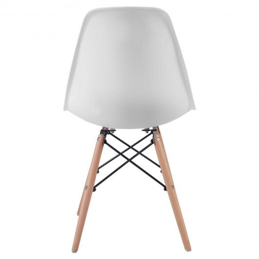 Set of 2 Mid-Century Modern DSW Dining Side Chair-White - Color: White LuxuryLifeWay Online Store