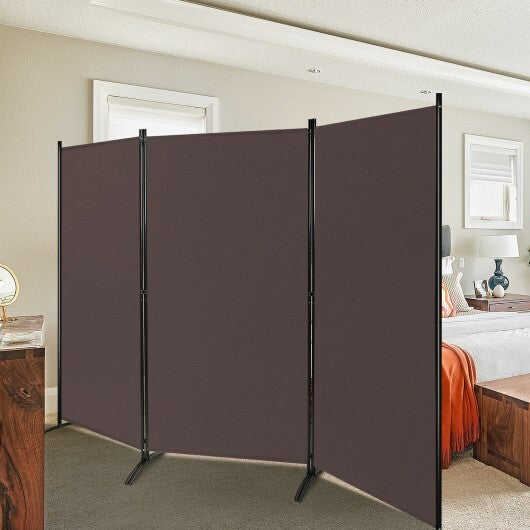 3-Panel Room Divider Folding Privacy Partition Screen for Office Room-Brown - Color: Brown LuxuryLifeWay Online Store
