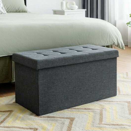31.5 Inch Fabric Foldable Storage with Removable Storage Bin-Light Gray LuxuryLifeWay Online Store