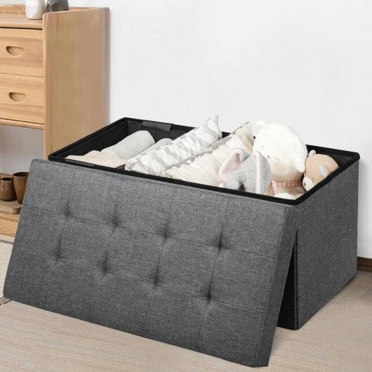 31.5 Inch Fabric Foldable Storage with Removable Storage Bin-Light Gray LuxuryLifeWay Online Store