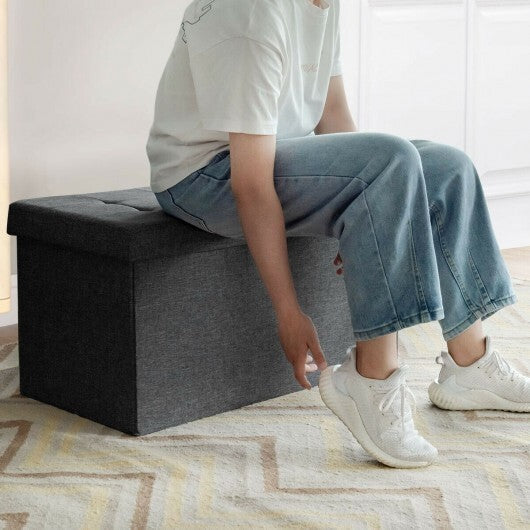 31.5 Inch Fabric Foldable Storage with Removable Storage Bin-Light Gray LuxuryLifeWay Online Store