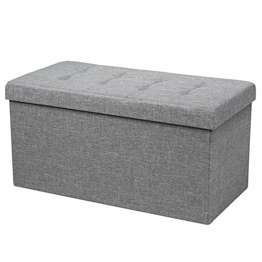 31.5 Inch Fabric Foldable Storage with Removable Storage Bin-Light Gray LuxuryLifeWay Online Store