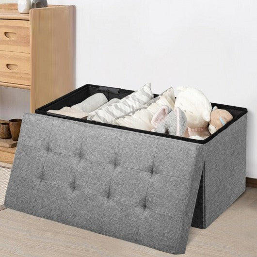 31.5 Inch Fabric Foldable Storage with Removable Storage Bin-Light Gray LuxuryLifeWay Online Store