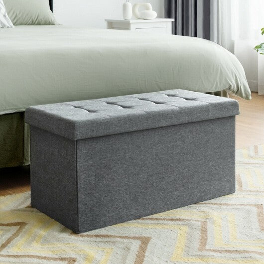 31.5 Inch Fabric Foldable Storage with Removable Storage Bin-Light Gray LuxuryLifeWay Online Store