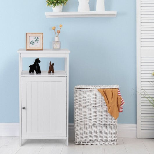 Floor Cabinet Multifunction Storage Rack Organizer Stand - Color: White LuxuryLifeWay Online Store