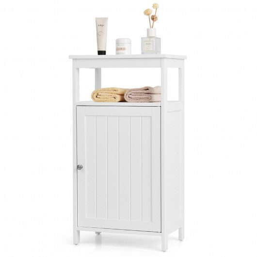 Floor Cabinet Multifunction Storage Rack Organizer Stand - Color: White LuxuryLifeWay Online Store