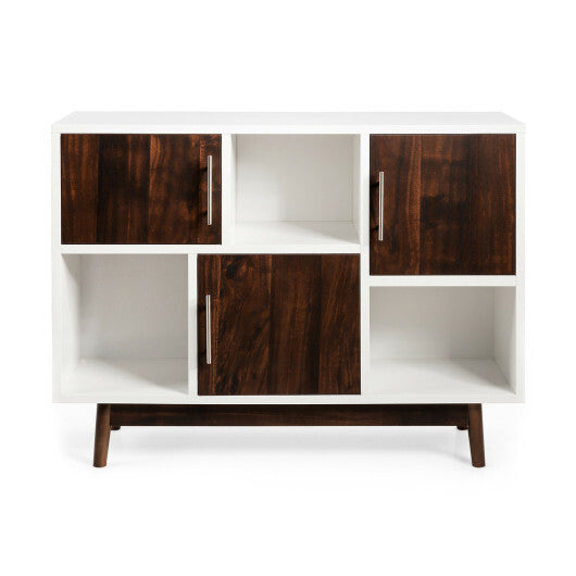 Wood Display Sideboard Storage Cabinet with Storage Compartments LuxuryLifeWay Online Store